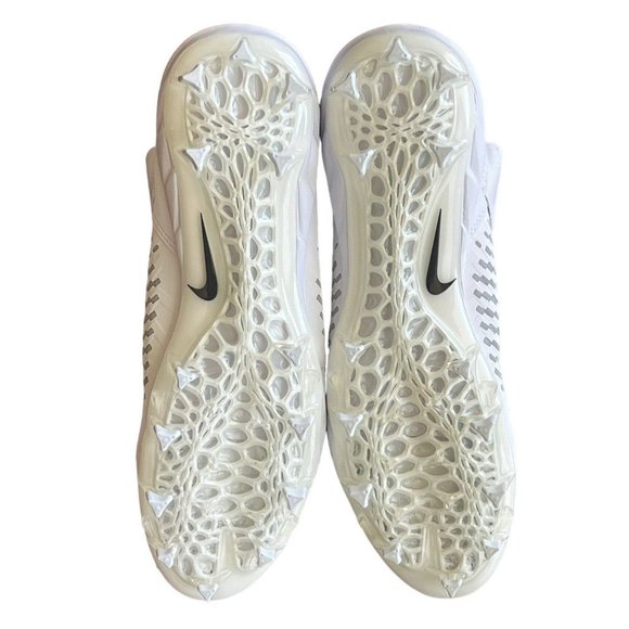 Nike Alpha Menace Pro 2  Mid Cleats AQ3209-100  White Size 12.5 - Picture 8 of 11